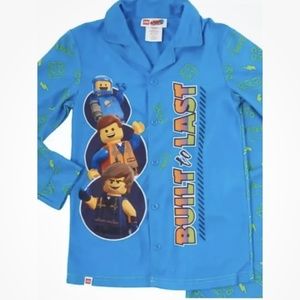 LEGO Boys Pajamas 2 PC Set Blue Size 4/5 NEW